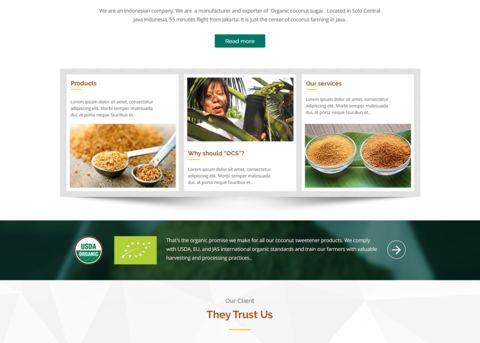 COCO Green Farms website